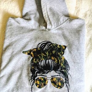 Messy Bun Hoodie